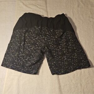 Game Time Men's Athletic Activewear Shorts Black Speckled, Size M Regular